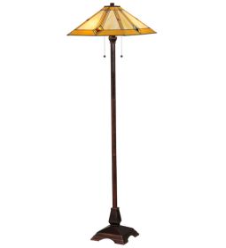 62"H Diamond Mission Floor Lamp