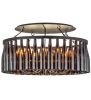 38"W Tuscan Vineyard Estate 36 Wine Bottle Chandelier