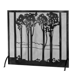 55"W X 48"H Tall Poplars Fireplace Screen