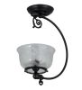 7" Wide Revival Gas & Electric Semi-Flushmount