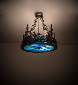 20" Wide Loon Semi-flush Mount