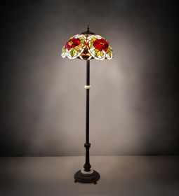 62" High Renaissance Rose Floor Lamp