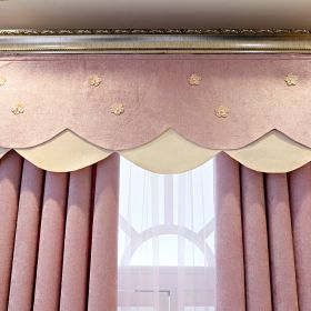 Atmospheric Living Room Floor Curtain Bedroom Full Blackout (Option: Curtain head-Unit price of 1meter)